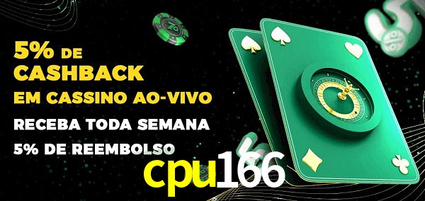 Promoções do cassino ao Vivo cpu166